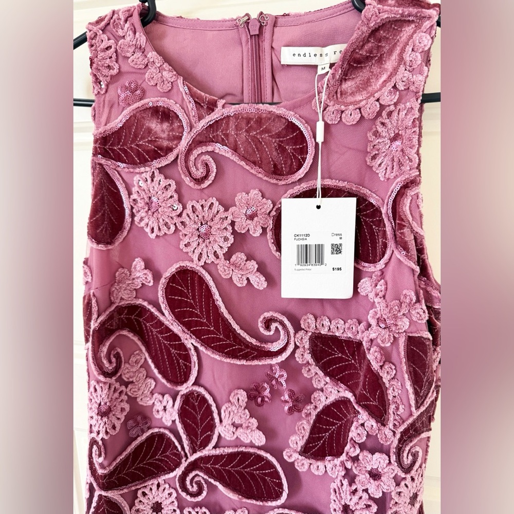 Endless Rose Pink Paisley Midi Dress - Picture 4 of 7